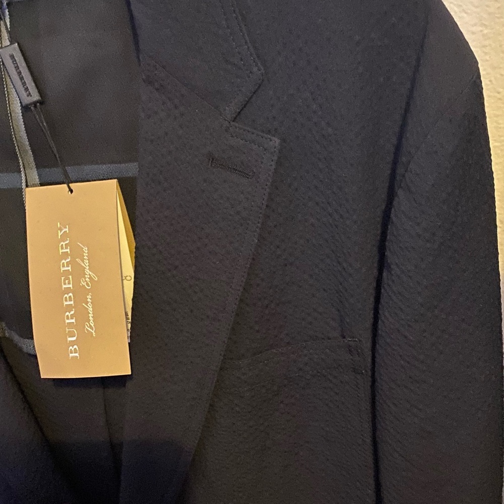 Burberry Navy Blazer NWT - Picture 3 of 10